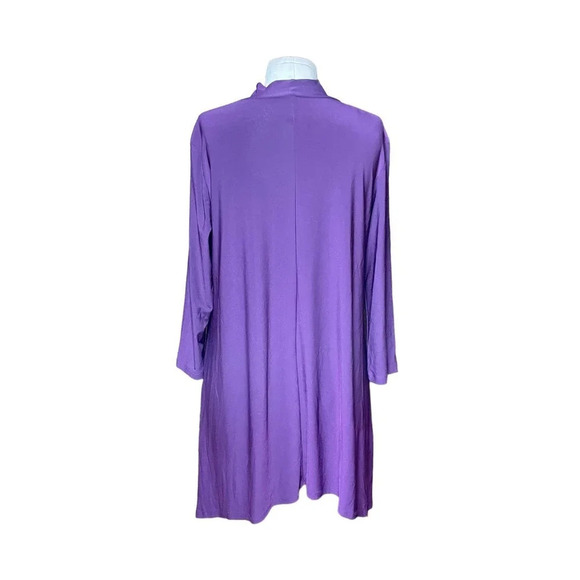 Clara‎ Sunwoo Choker Tunic Top Eggplant Purple Size Medium - Picture 6 of 7